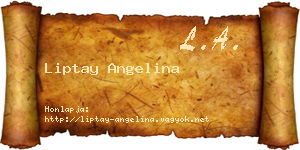 Liptay Angelina névjegykártya